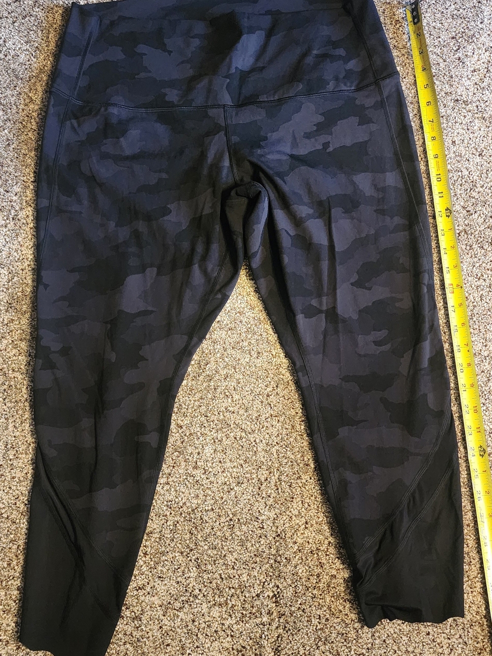 Lululemon athletica Black Camo High-Waist Leggings 23" Inseam
